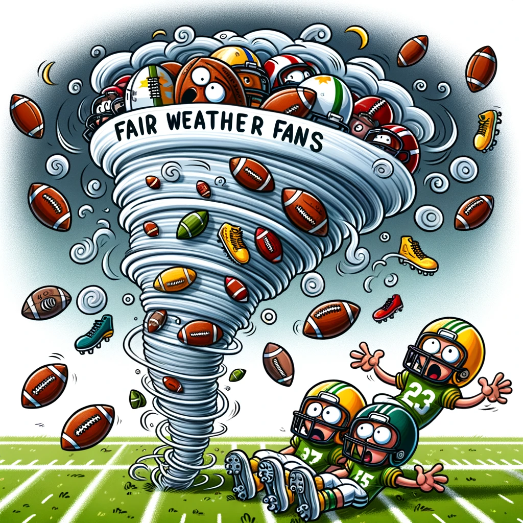 Fair Weather Fans Fantasy Football Team Logo